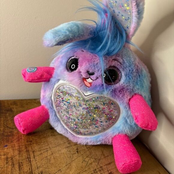 Rainbocorns 10" Talkin' Jelly Shake Surprise Zuru Tie Dye Purple Unicorn Bunny G - Picture 1 of 6